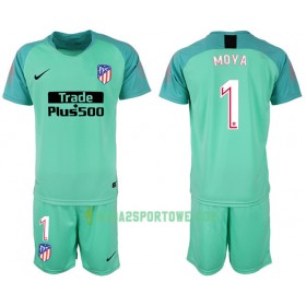 Koszulka Atlético Madryt Bramkarska Moya 1 Dziecięcy Stroje Piłkarskie 2018/19 Krótki Rękaw